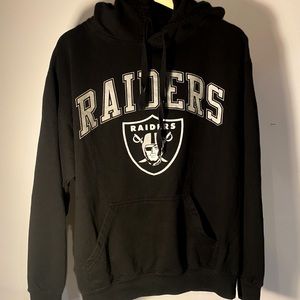 NFL Las Vegas Raiders Logo Men’s Medium Black Hoodie